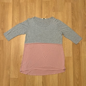 Eloges Pink Gray Tunic Top  Size‎ Xl